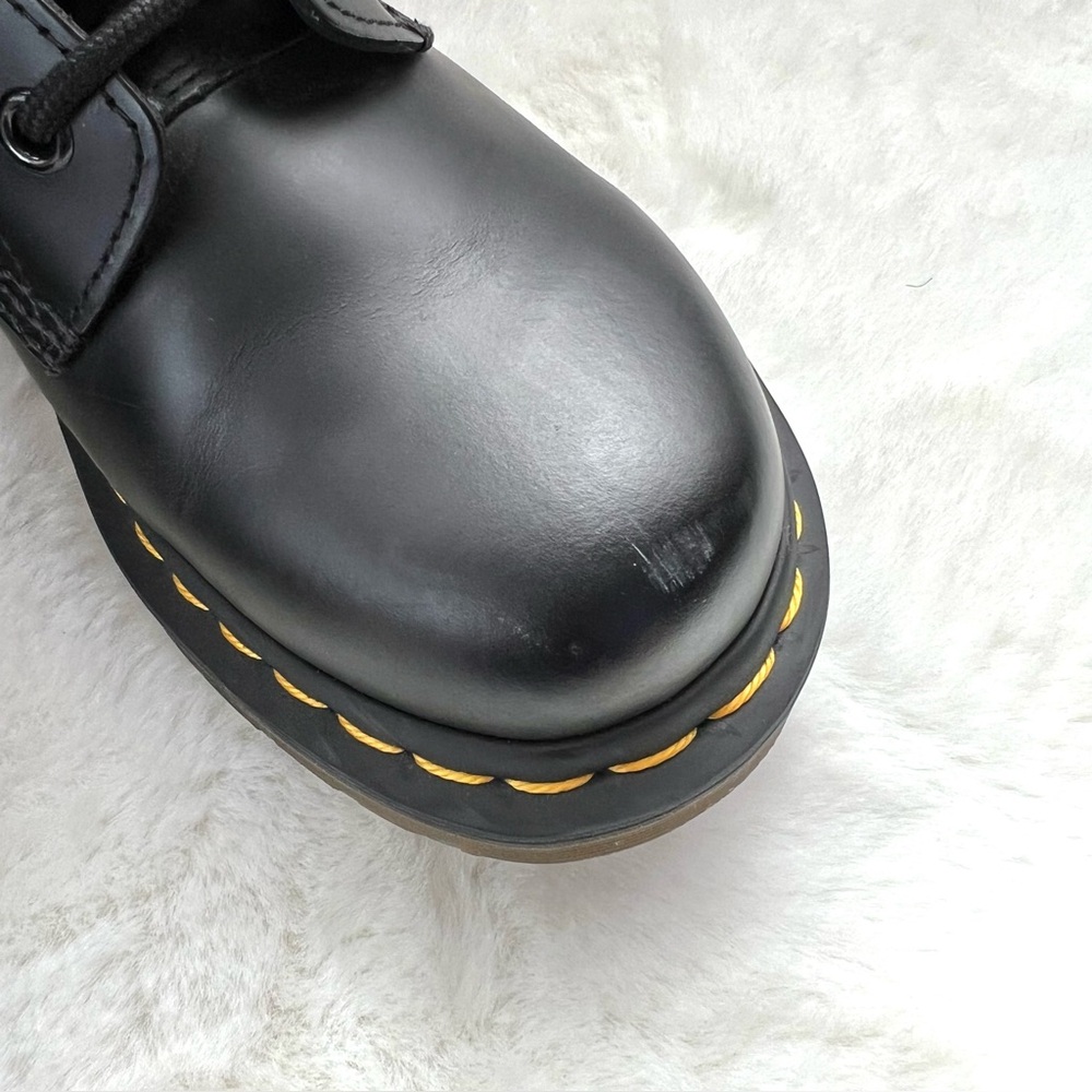 Dr. Martens 1460 Smooth Leather Black Combat Boots Size 7 - Picture 15 of 16